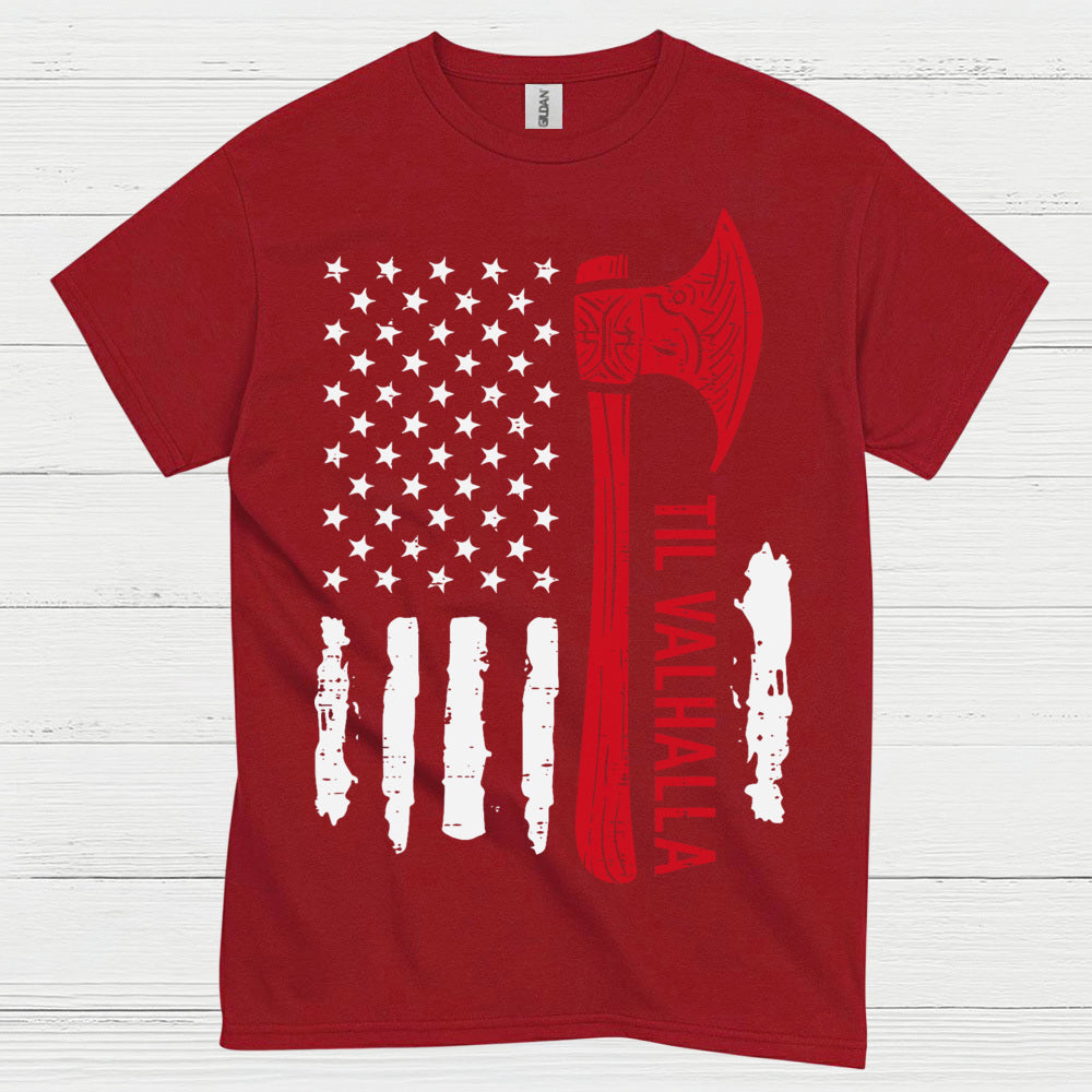 Til Valhalla American Viking T Shirt