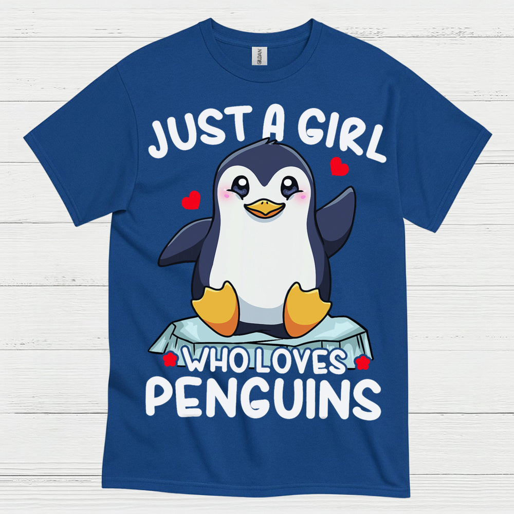 Just A Girl Who Loves Penguins Cute T Shirt