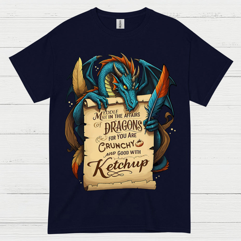 Crunchy With Ketchup Dragon T Shirt