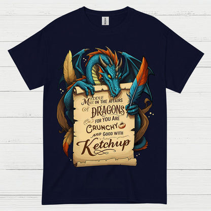Crunchy With Ketchup Dragon T Shirt