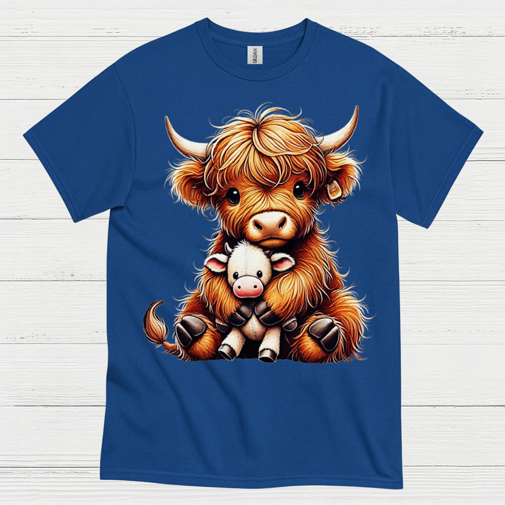 Cute Baby Highland Cow T Shirt