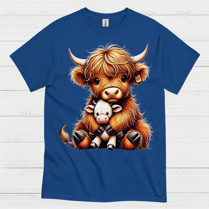 Cute Baby Highland Cow T Shirt
