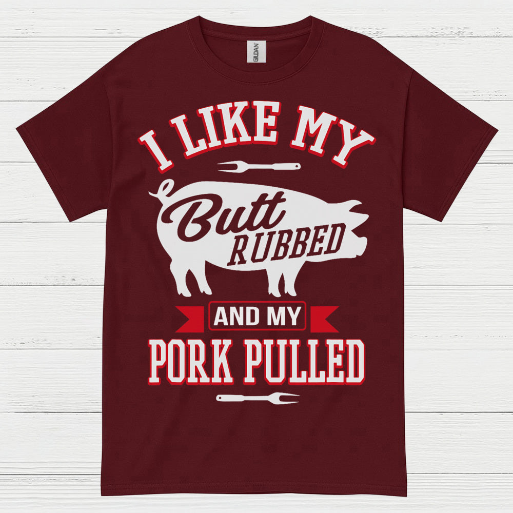 Butt Rubbed Pork Pulled Funny BBQ T Shirt