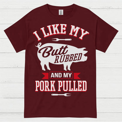 Butt Rubbed Pork Pulled Funny BBQ T Shirt