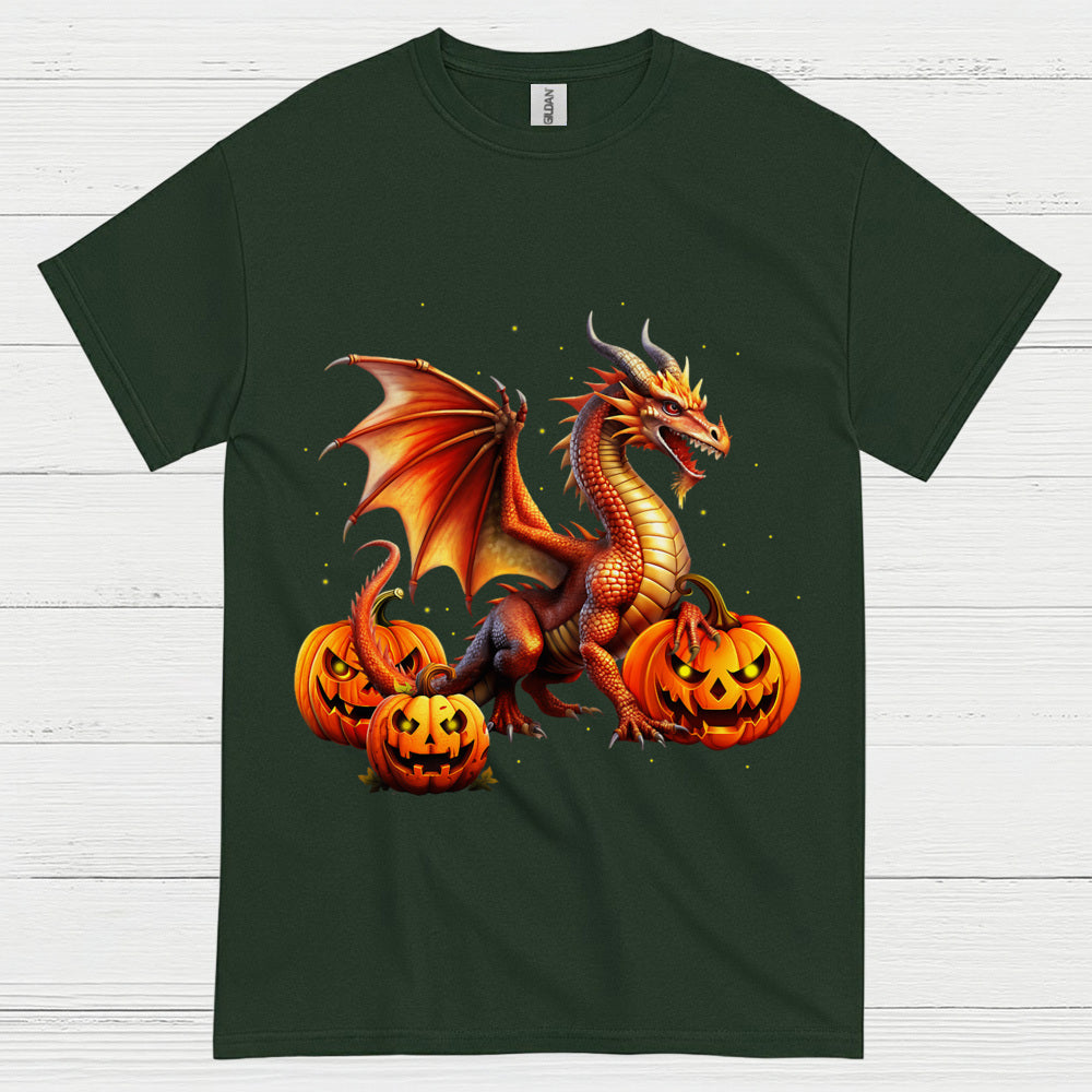 Halloween Dragon Pumpkin T Shirt