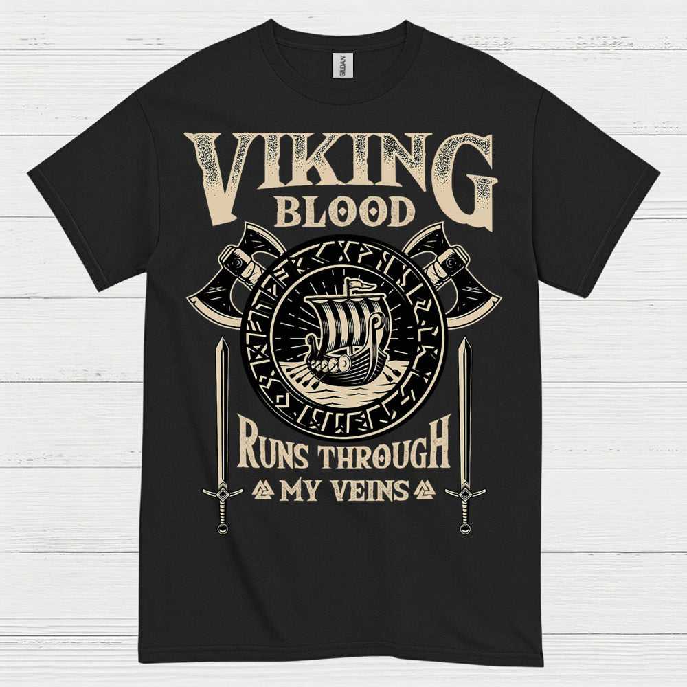 Viking Blood Runs Through My Veins T Shirt