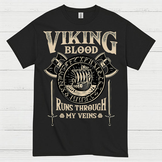Viking Blood Runs Through My Veins T Shirt