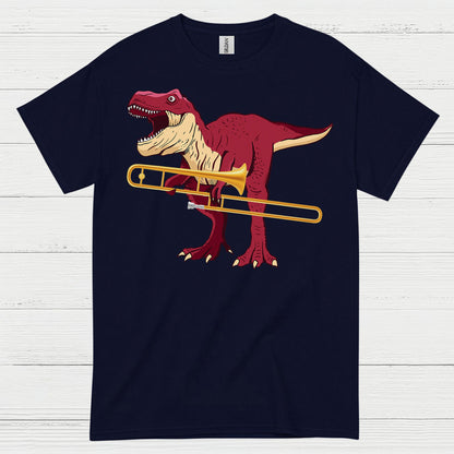 Dinosaur Trombone Player T Shirt