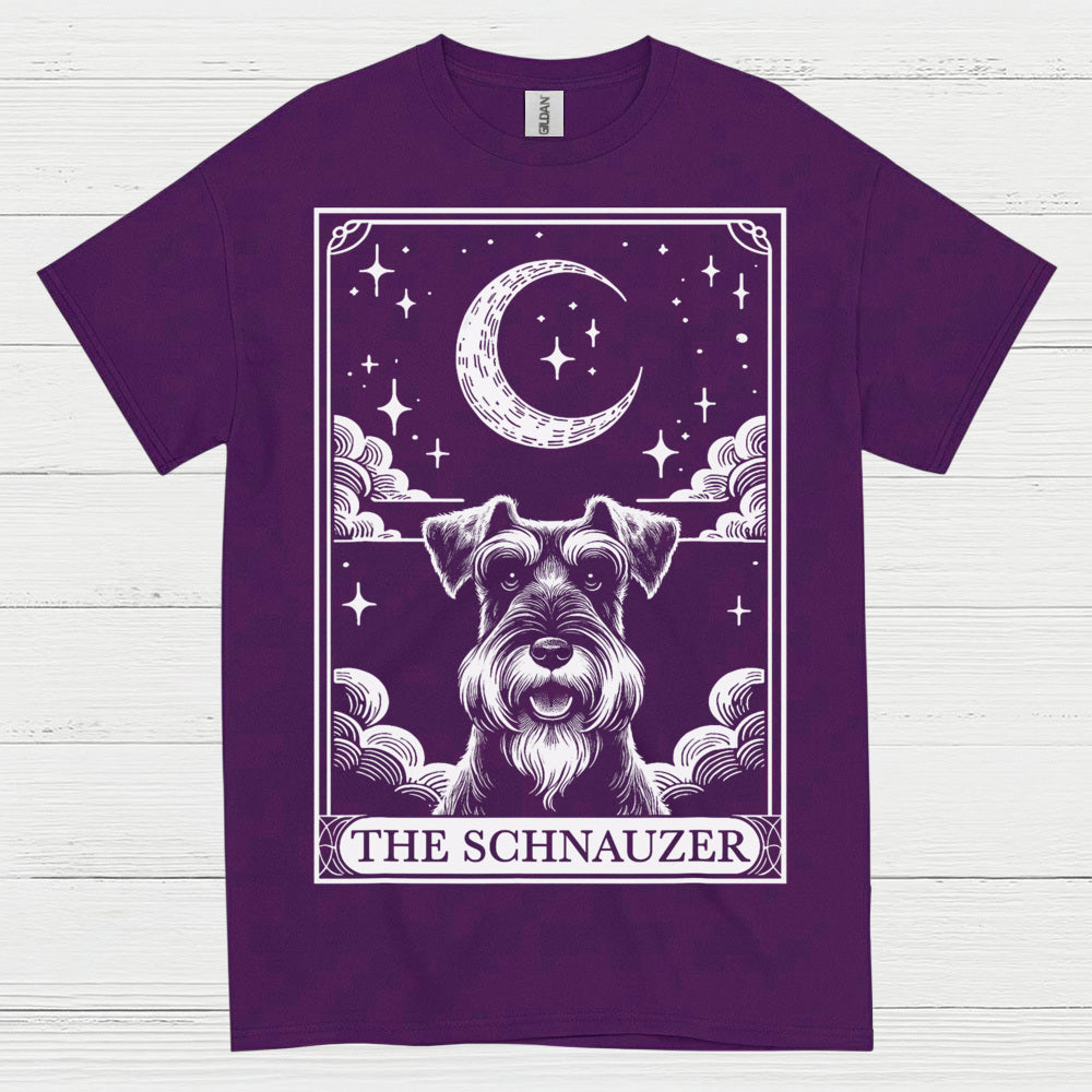 Mystic Schnauzer Moon Art Dog Lover T Shirt